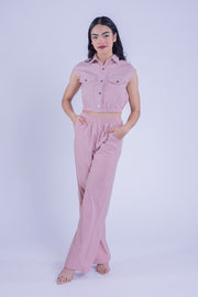 Conjunto de dos piezas rosa