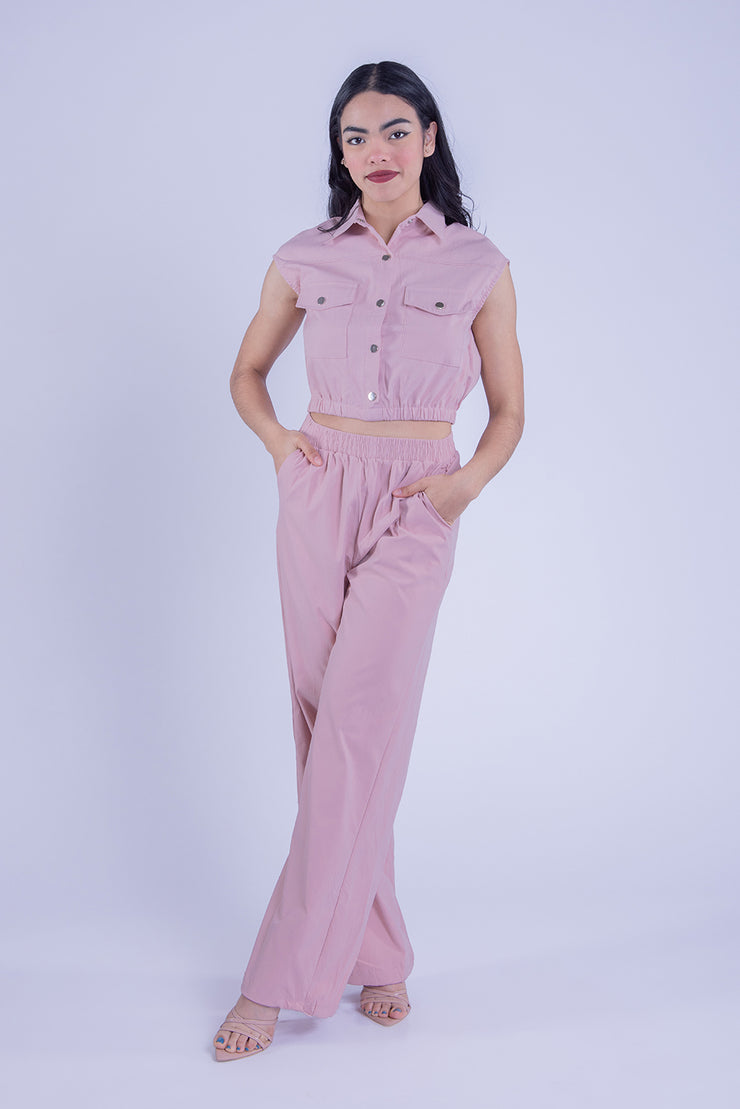 Conjunto de dos piezas rosa