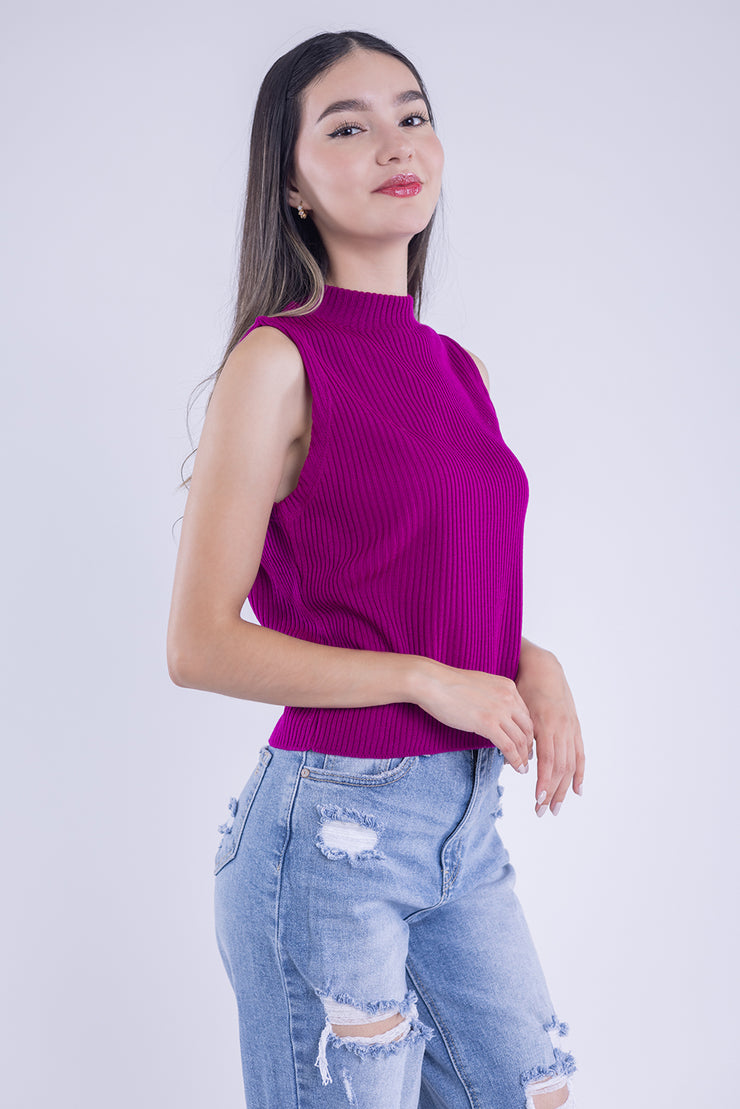 Blusa tipo suéter tank top