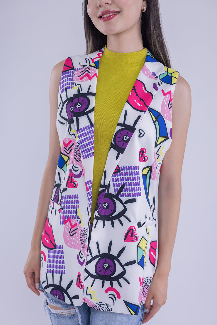 Chaleco estampado de serigrafia