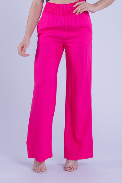 Pantalón rosa de manta