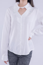 Blusa abotonada con brillos
