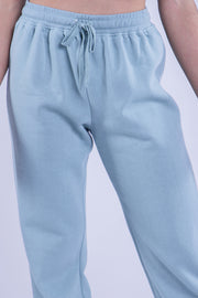Pantalonera azul con ajuste en cintura
