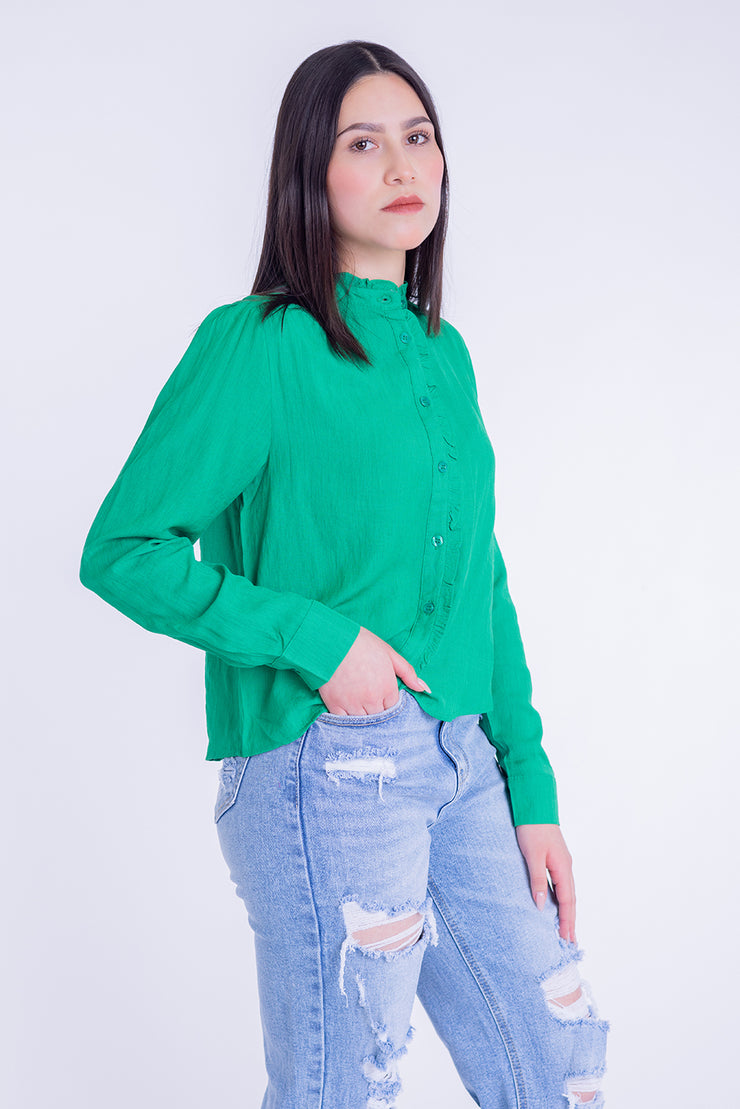 Blusa estilo victoriana