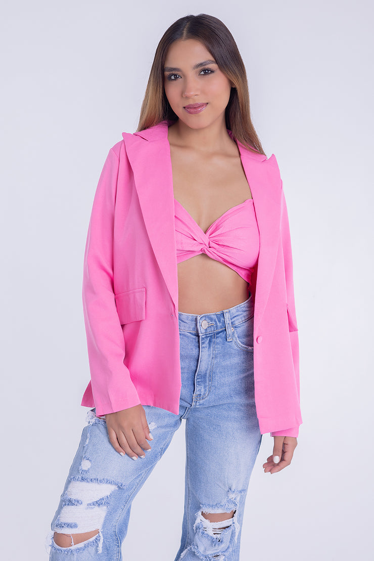 Conjunto de saco y top escotado