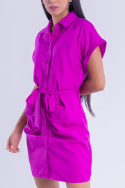 Vestido largo con cinturon