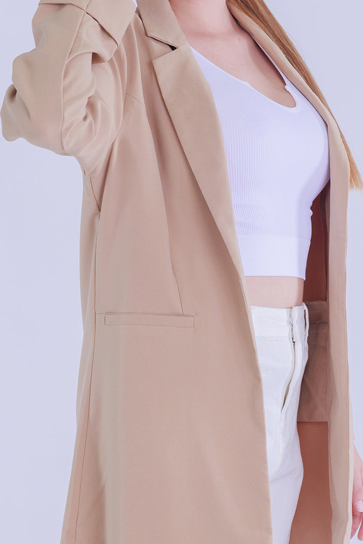 Blazer Boca Rosa largo con solapa