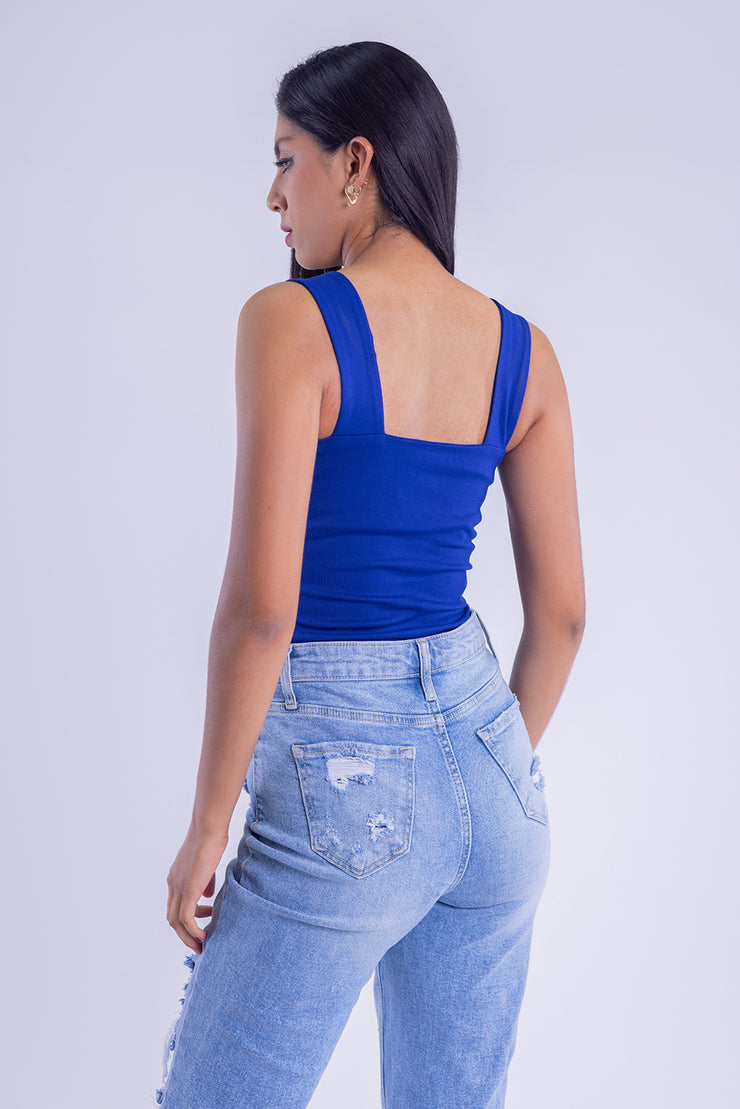Pantiblusa de tirante grueso lisa