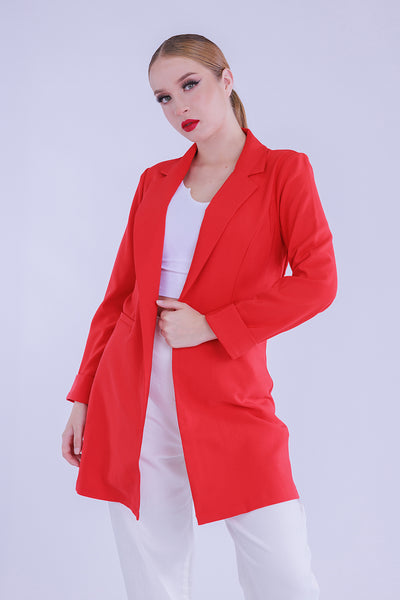 Blazer Boca Rosa largo con solapa