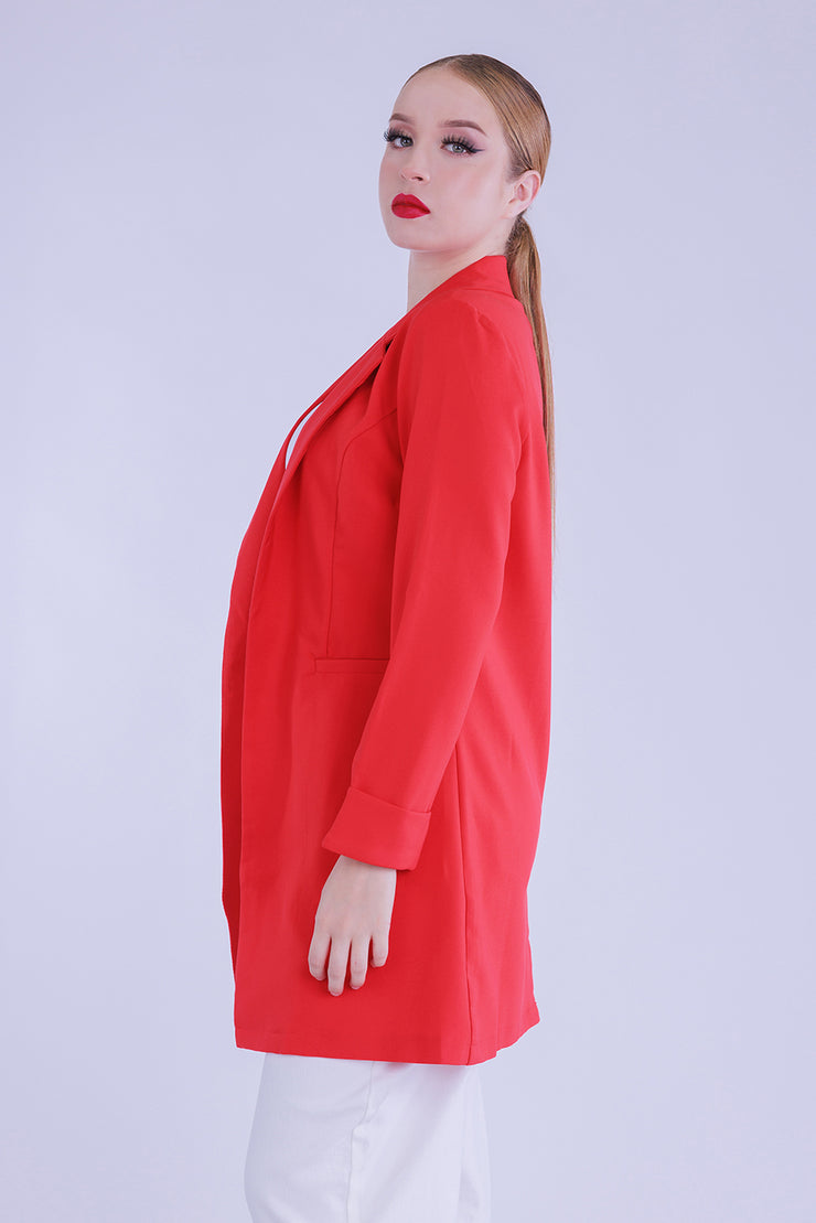 Blazer Boca Rosa largo con solapa