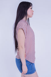 Blusa rosa de lunares