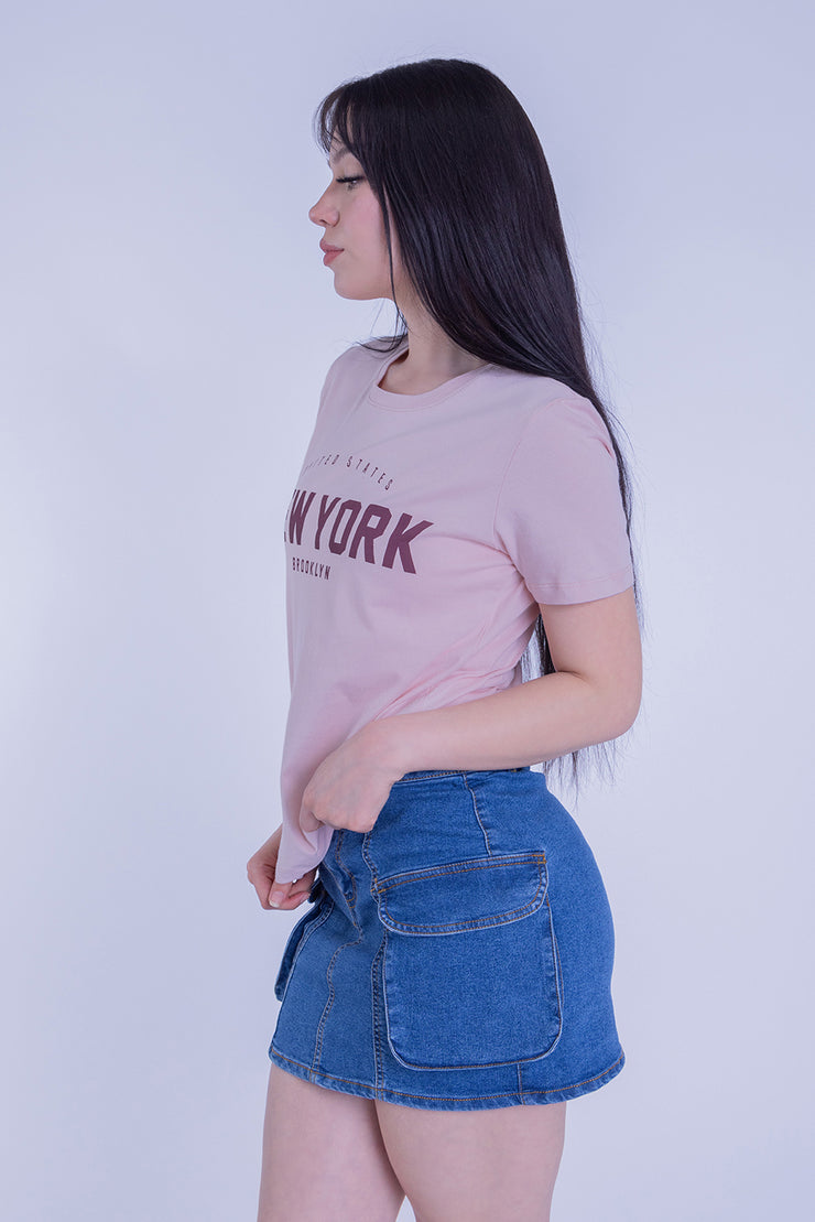Blusa rosa de Nueva York