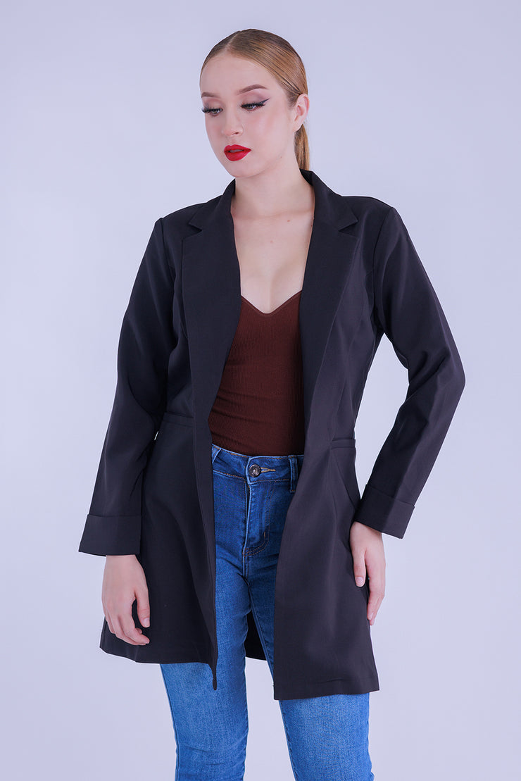 Blazer Boca Rosa largo con solapa
