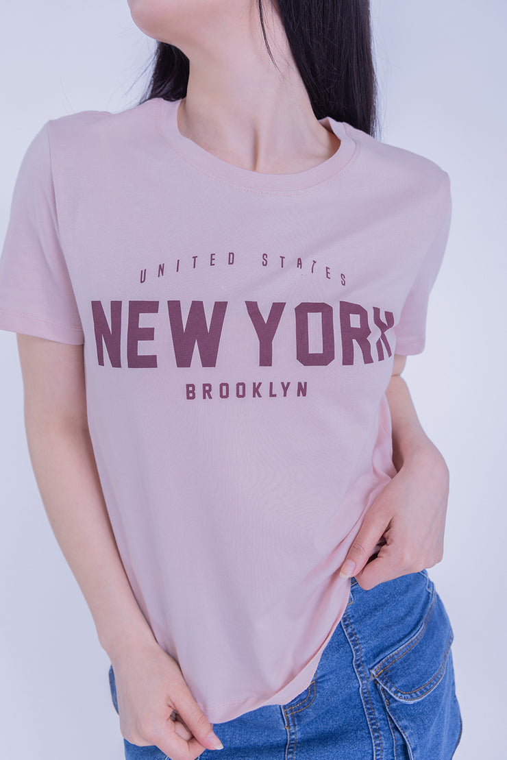 Blusa rosa de Nueva York