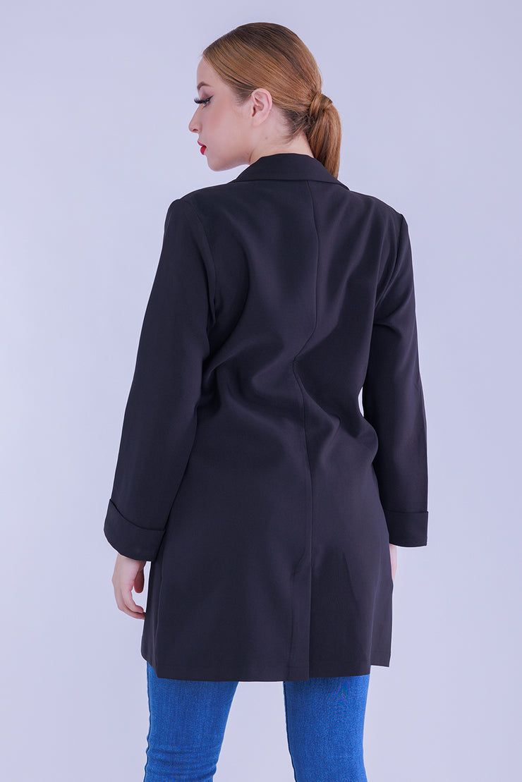 Blazer Boca Rosa largo con solapa