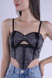 Bralet con aplicaciones de estoperoles