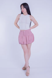 Falda rosa ampona