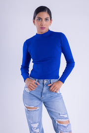 Blusa de manga larga tela abrigadora