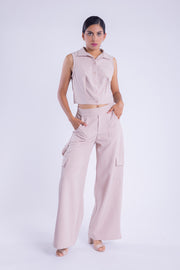 Conjunto de blusa y palazo