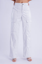 Pantalón con contraste de costuras