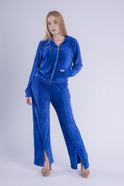 Conjunto deportivo de terciopelo