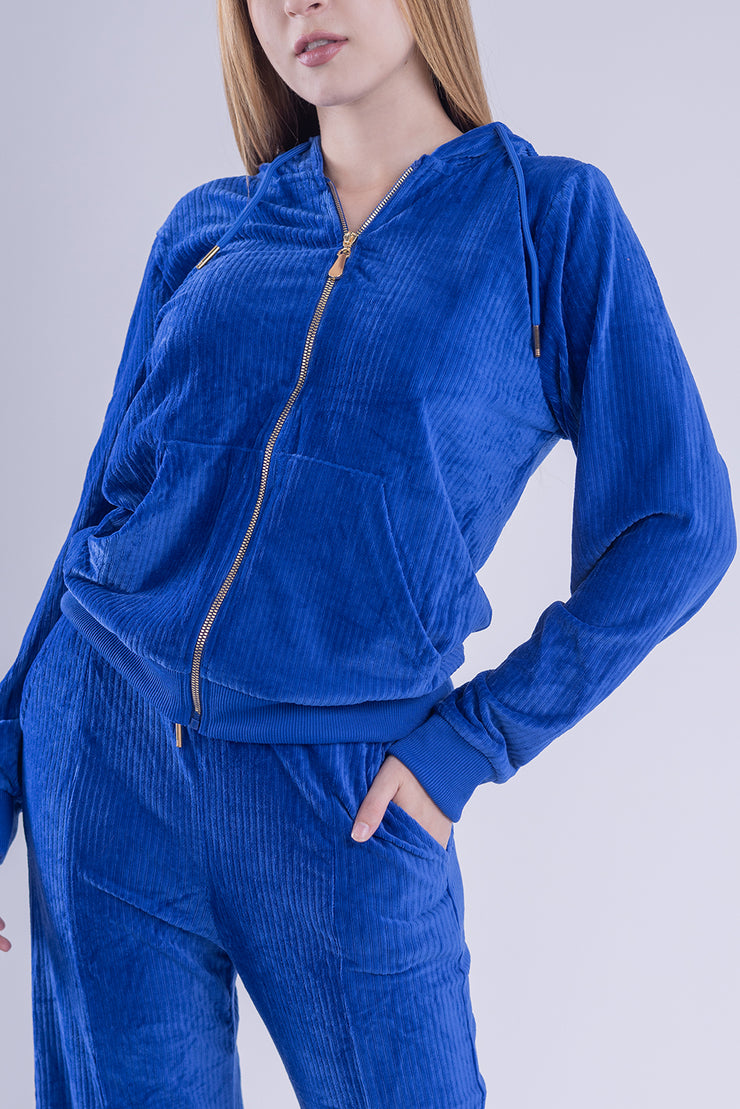 Conjunto deportivo de terciopelo