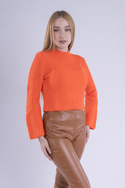 Suéter liso cuello redondo