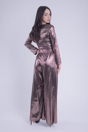 Conjunto satinado metálico