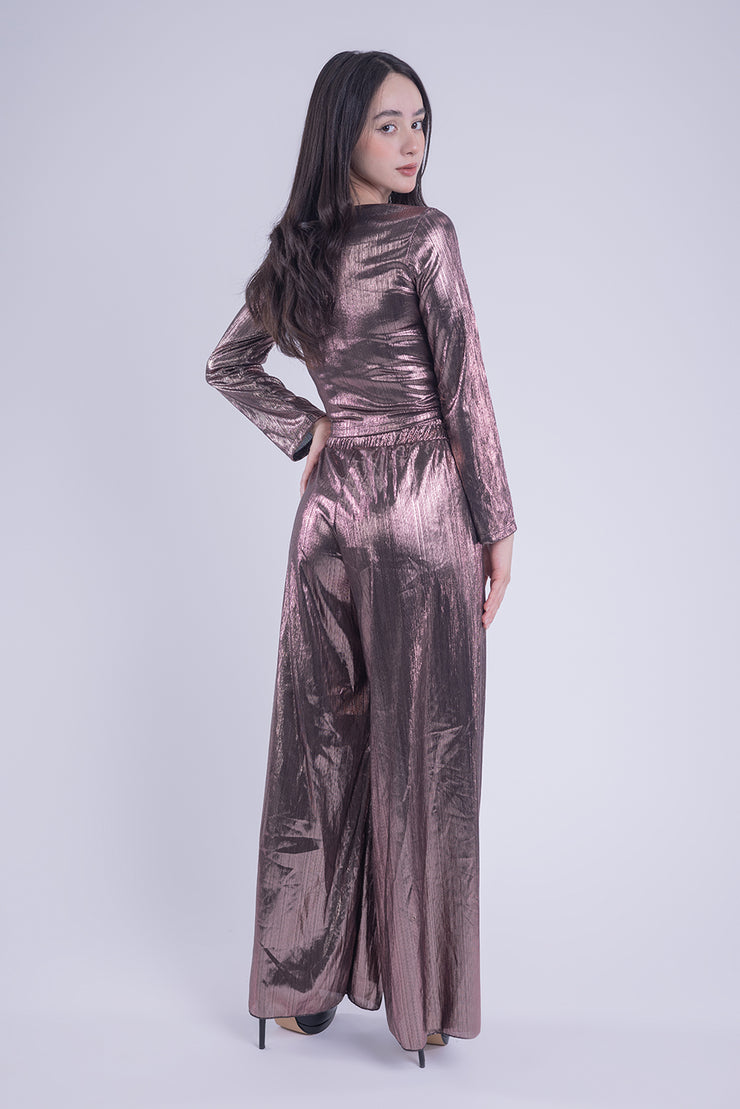 Conjunto satinado metálico