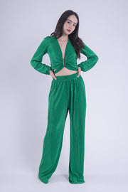 Conjunto de dos piezas satinado