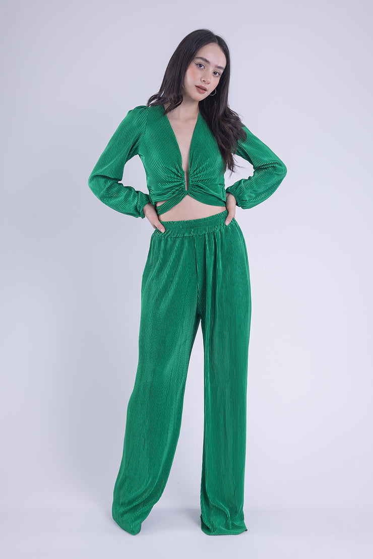 Conjunto de dos piezas satinado