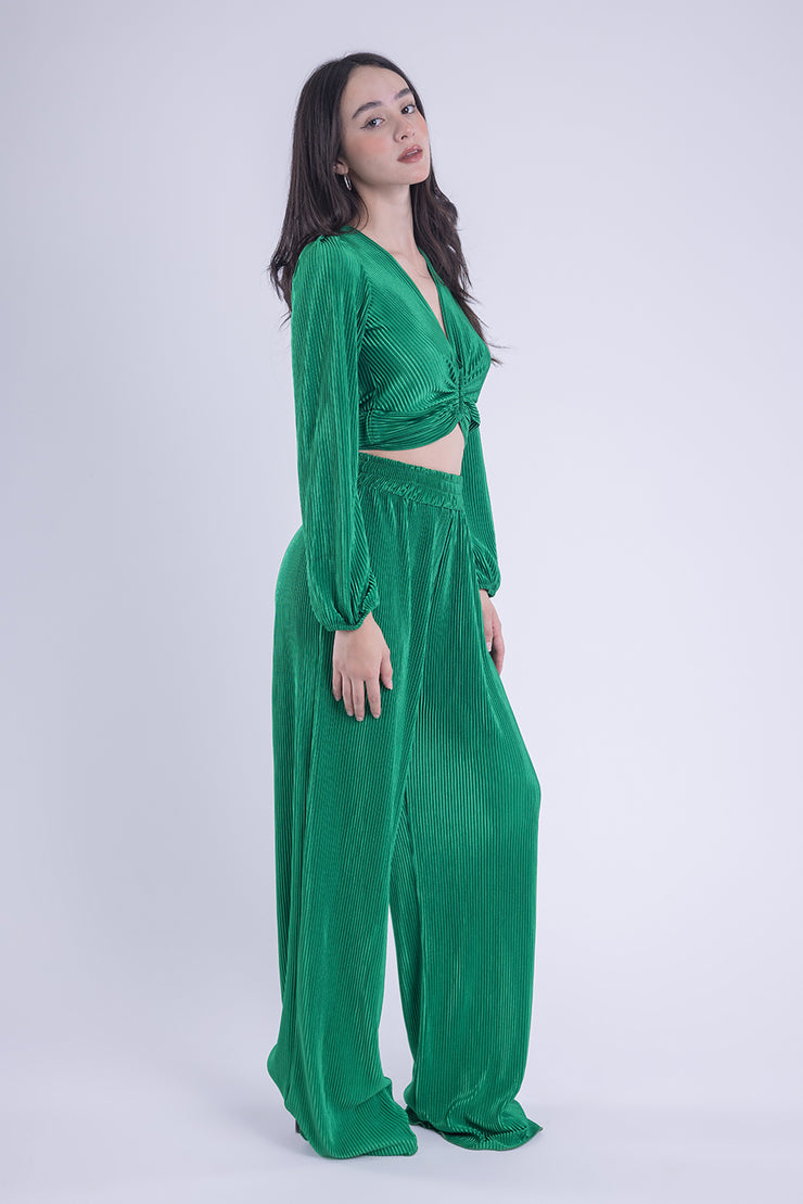 Conjunto de dos piezas satinado