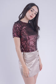 Top de lentejuelas