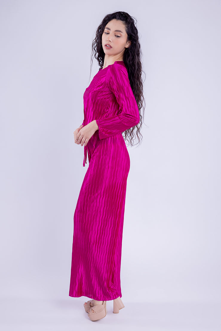 Conjunto acanalado cde pantalón y blusa