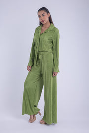 Conjunto casual de blusa y pantalon