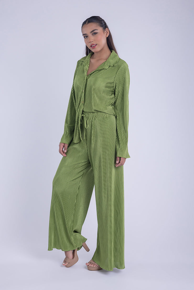 Conjunto casual de blusa y pantalon