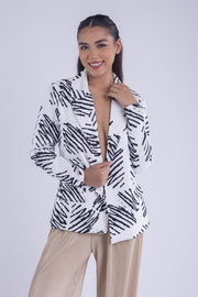 Saco estampado de rayas