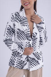 Saco estampado de rayas