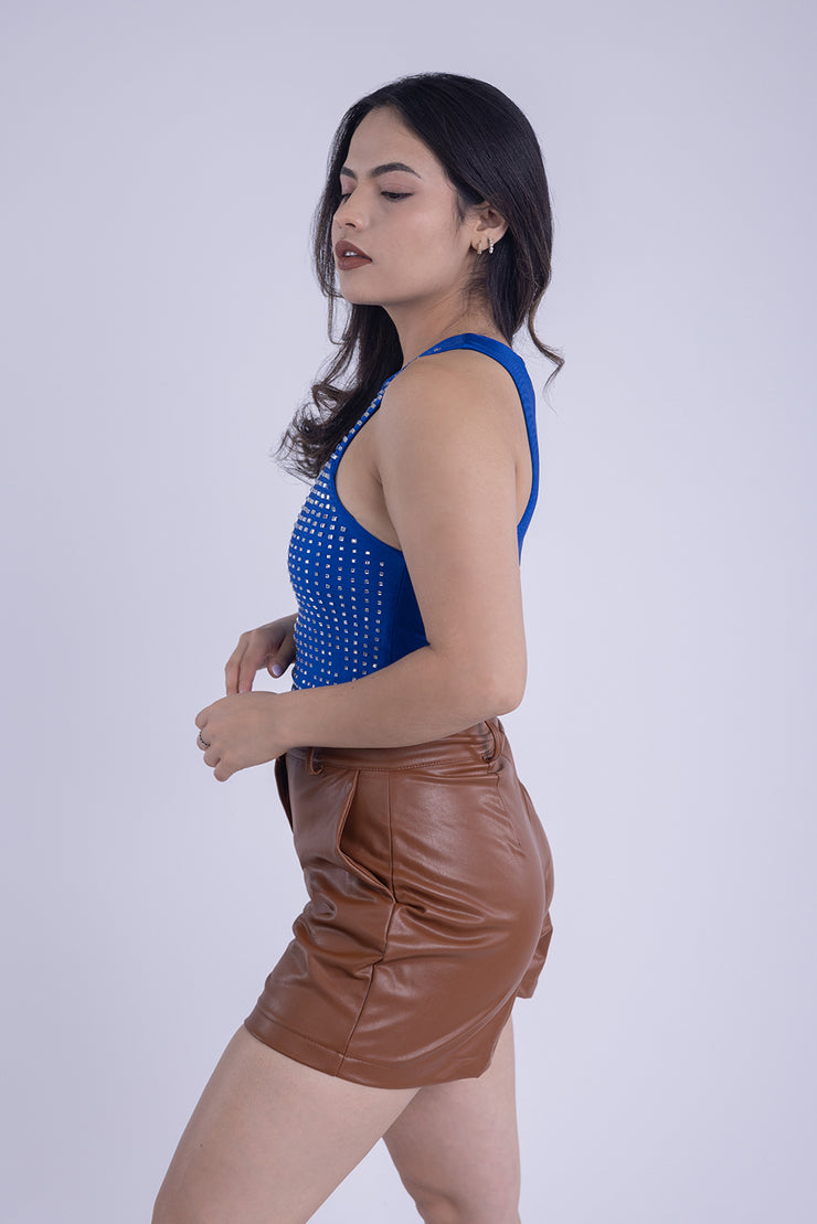 Blusa tipo tank top con aplicaciones