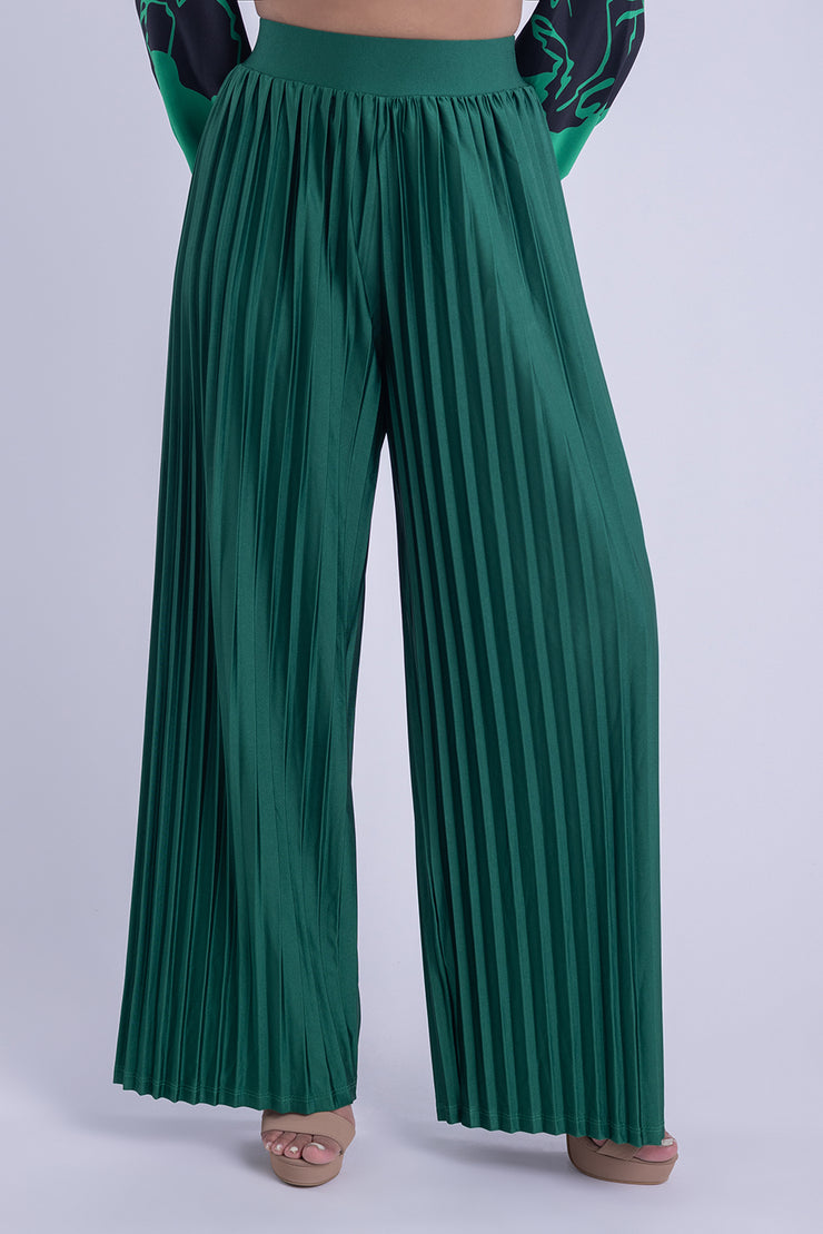 Pantalón plisado con elástico