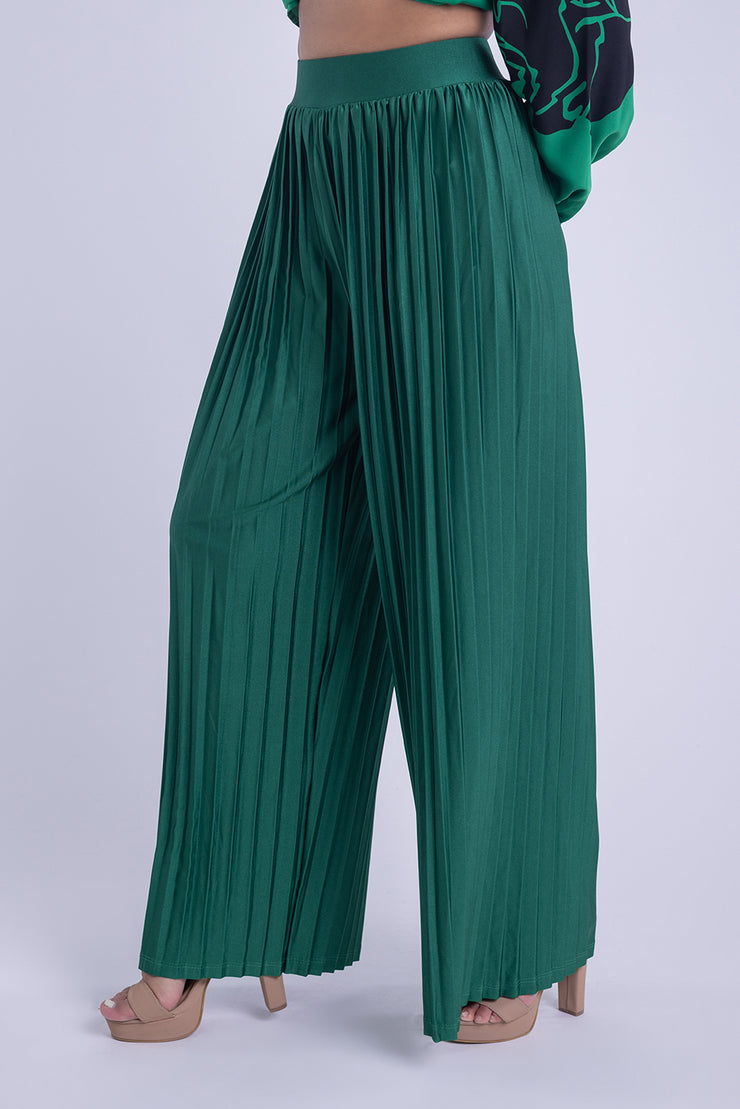 Pantalón plisado con elástico