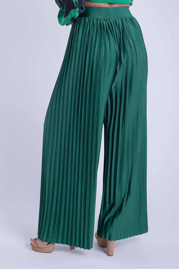 Pantalón plisado con elástico