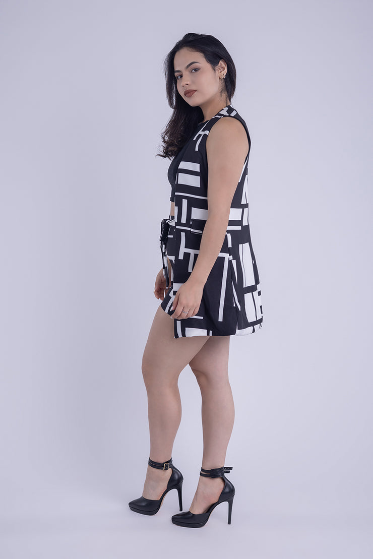 Conjunto de dos piezas estampado