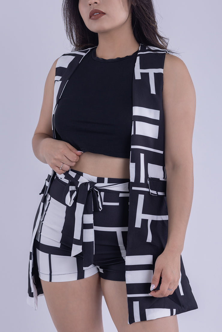 Conjunto de dos piezas estampado