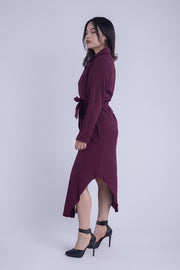 Vestido formal largo tipo camisola