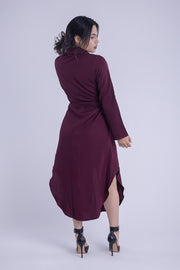 Vestido formal largo tipo camisola