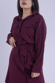 Vestido formal largo tipo camisola