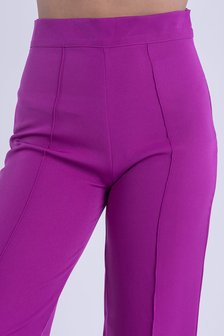 Pantalón de vestir seccionado, tiro alto