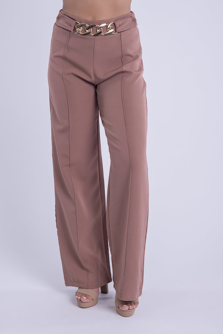 Pantalón de vestir con cadena