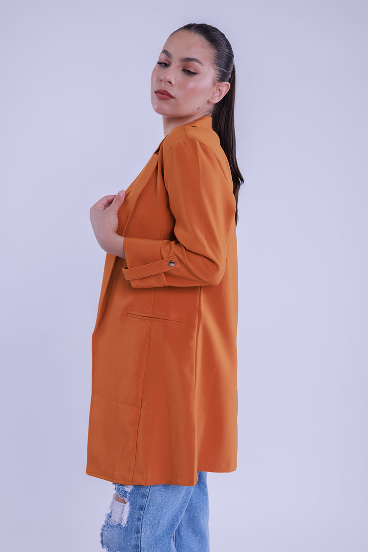 Saco largo con manga reversible